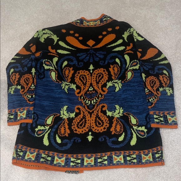 Flying Tomato Paisley Boho Cardigan size Large - Picture 5 of 5
